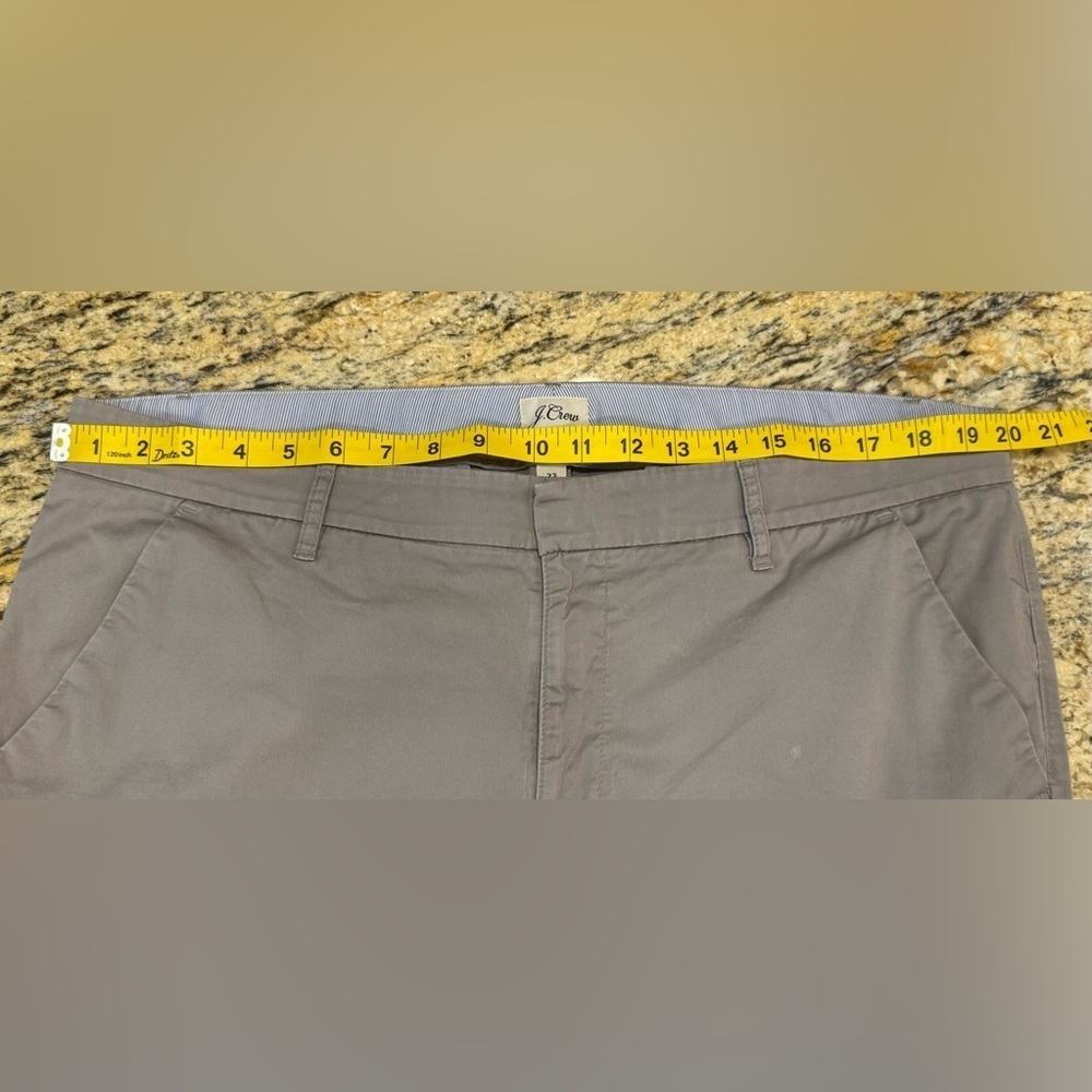 J Crew Womens Slim Boyfriend Chino Pants Khaki Casual Gray Size 33 - Picture 6 of 8